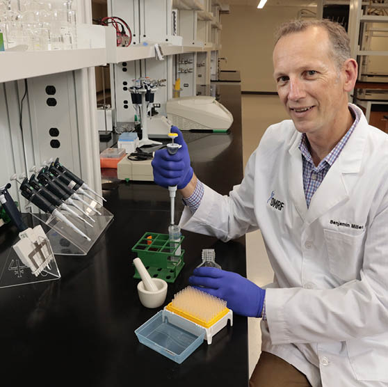 Oklahoma Medical Research Foundation scientist Benjamin Miller, Ph D 
